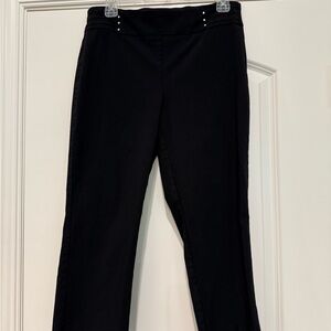 JM Collection Black Straight Leg Pants